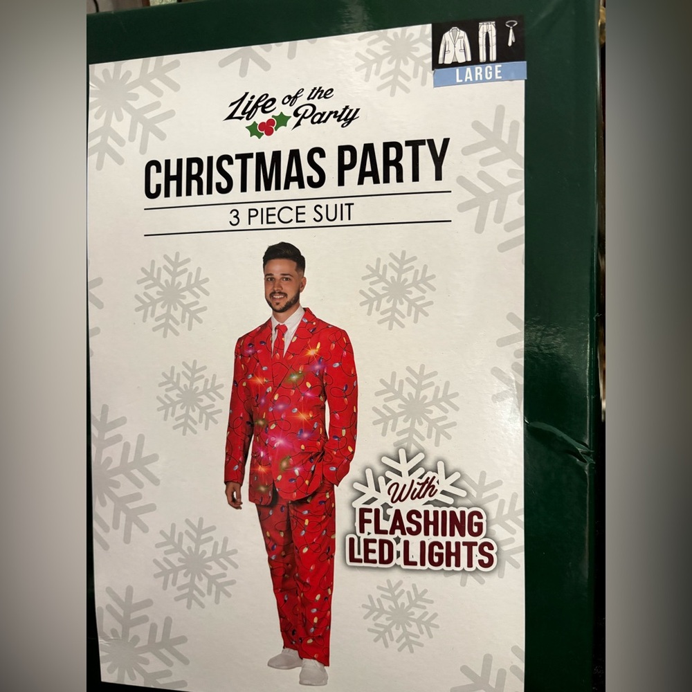 Red Christmas Party Suit